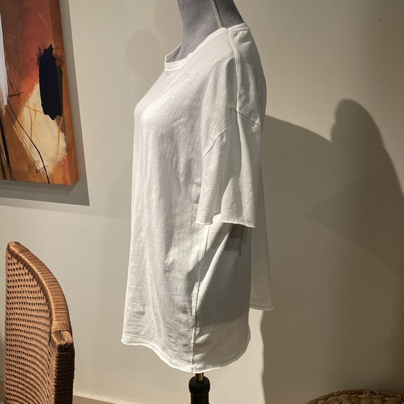 Free People oversized white T-shirt, extra small - Picture 5 of 7